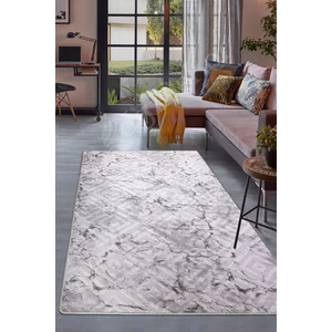 Halı Gri  Karo Yıkanabilir Saçaksız Kesme Ince Yolluk Kilim Salon Halısı Modelleri