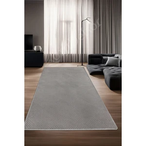 Diji Dekor Halı  Gri Pramit Kaymaz Yıkanabilir Kaymaz Yolluk Kilim Salon Halısı Modelleri