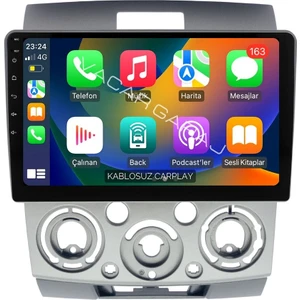 Ford Ranger 2007-11 Uyumlu Androıd Multimedya Gerçek 2/32 Kablosuz Carplay Geri Görüş Kameralı
