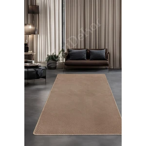 Diji Dekor Halı  Kahverengi Pramit Kaymaz Yıkanabilir  Yolluk Kilim Salon Halısı Modelleri