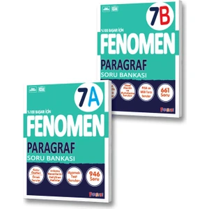Fenomen Yayınları 7. Sınıf A Paragraf Soru Bankası - B Paragraf Soru Bankası