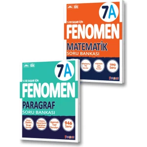 Fenomen Yayınları 7. Sınıf A Serisi Matematik Soru Bankası - Paragraf Soru Bankası