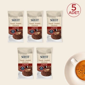 Vişneli Fındıklı Çikolatalı Lokum 5'li Paket