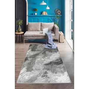 Halı Antrasit  Yıkanabilir Saçaksız Kaymaz Delüxe Yolluk Kilim Salon Halısı Modelleri