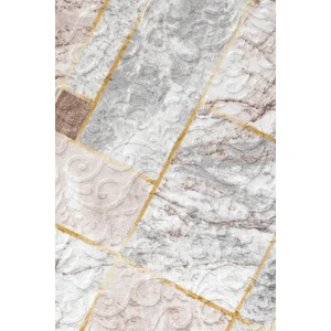 Diji Dekor Halı Açık Vizon  Yıkanabilir Yuvarlak Delüxe Yolluk Kilim Salon Halısı Modelleri
