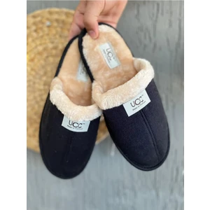 Içi Kürklü Ev Terliği Misafir Terliği Çeyiz Bohça Bahçe Terliği