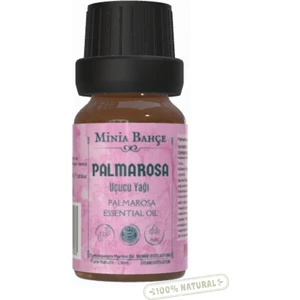Minia Bahçe Palmarosa Uçucu Yağı , %100 Saf, 10ML