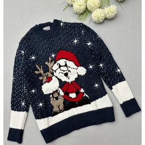 Unisex Triko Kazak Yeni Yıl - Kar - Kış Konsept Dokumalı Renkli Geniş Model Yelpazesi