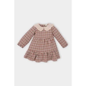 Kız Bebek Kareli Uzun Kollu Flanel Elbise D5594A524WN