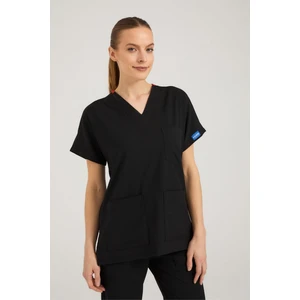 Pozitif Üniforma Siyah Likralı Hemşire Forması Alt Üst Cerrahi Takım Scrubs Üniforma Cerrahi Forma