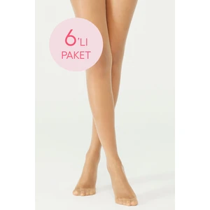 Fit 15 6lı Ten Rengi Külotlu Çorap