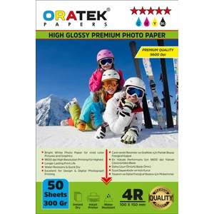 Epson L6580 Uyumlu Evertday Premium Parlak 10X15CM Fotoğraf Kağıdı 300 Gr. 50 Adet