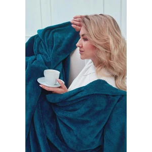 deluxe Wellsoft Battaniye Petrol Mavisi Çift Kişilik 200 x 220  cm