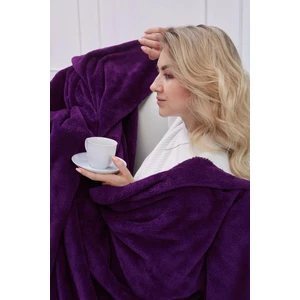 Deluxe Wellsoft Battaniye Mor Çift Kişilik 200 x 220  cm