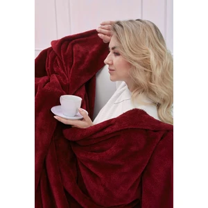 Deluxe Wellsoft Battaniye Bordo Çift Kişilik 200 x 220  cm