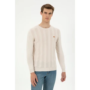 U.S. Polo Assn. Erkek Krem Kazak /Triko 50293042-VR071