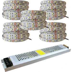 Amber LED 4040 Yeni Nesil Şerit LED 25 Metre Günışığı + 30 Amper 360 Watt LED Trafo