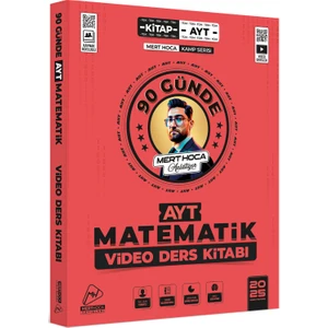 Mert Hoca Yayınları 2025 90 Günde AYT Matematik Kampı Video Ders Kitabı