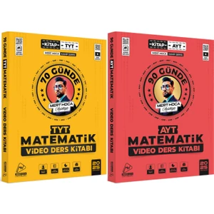 Mert Hoca Yayınları 2025 70 Günde TYT & 90 Günde AYT Matematik Kampı Video Ders Kitabı Seti