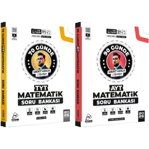 Mert Hoca Yayınları 2025 TYT 70 Günde Matematik Soru Bankası & 90 Günde AYT Matematik Soru Bankası Seti
