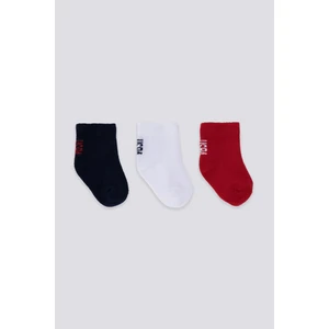 U.S. Polo Assn. Erkek Bebek Çorap Çok Renkli Konforlu Kullanım İçin 3'lü Paket