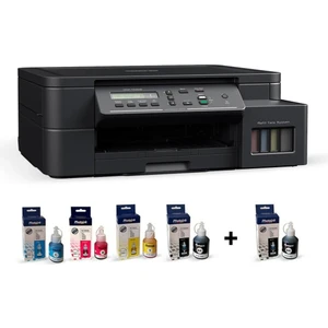 DCP-T520W Wi-Fi + Tarayıcı + Fotokopi Renkli Çok Fonksiyonlu Tanklı Mürekkep Püskürtmeli Yazıcı-Photoink Mürekkepli
