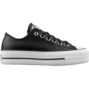 Chuck Taylor All Star Leather Platform Kadın Siyah Sneaker Ayakkabı 561681C