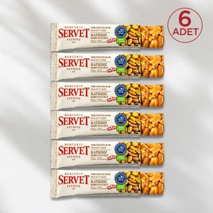 Şeker İlavesiz Yer Fıstığı Krokan Bar 120 gr (6 x 20 gr)