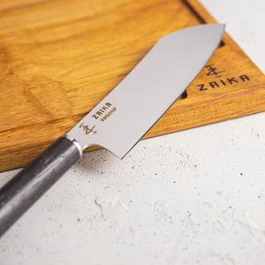Eğri Santoku Venge Ağacı Saplı Şef Bıçağı - 18CM Paslanmaz Çelik