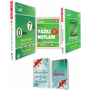 Tonguç Akademi 0'dan 7'ye Konu Anlatımlı Soru Bankası Seti  /  Soru Bankası  /  1. Dönem Yazılı Notları