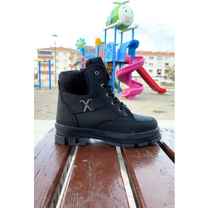 Yeni Sezon Su ve Soğuk Geçirmez Kürklü Kız Çocuk Bot
