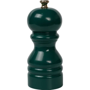 Koyu Yeşil Ahşap Tuz ve Karabiber El Değirmeni Öğütücü Grinder 12 Cm