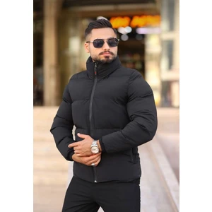 Tarz Wear Erkek Su ve Rüzgar Geçirmez Siyah Mont