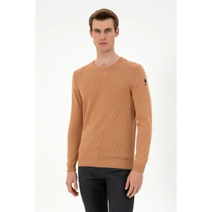 U.S. Polo Assn. Erkek Camel Kazak /Triko 50297055-VR015