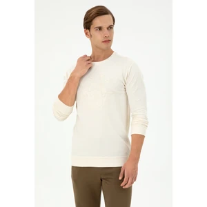 U.S. Polo Assn. Erkek Krem Sweatshirt 50290582-VR071