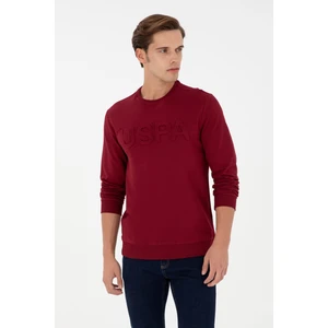 U.S. Polo Assn. Erkek Bordo Sweatshirt 50289058-VR014