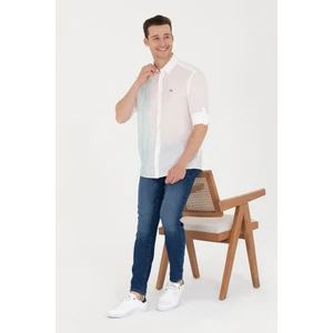 U.S. Polo Assn. Erkek Mint Gömlek Desenli 50264069-VR090