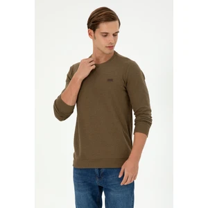 U.S. Polo Assn. Erkek Haki Sweatshirt 50290602-VR027