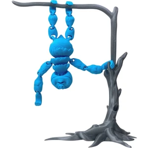 3D Hareketli Oyuncak Tembel Hayvan (Sloth) Ağaç Dekoru Dahil - Mavi
