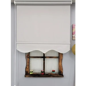 Stor Perde Kalın İthal Mat Model Etek Dilimli 130 x 260 cm Kolay Temizlenir