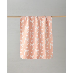 English Home Love Bow Pamuklu Bebe Battaniye 100X120 cm Somon