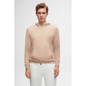 Relaxed Fit Bej Pamuklu Logo Baskılı Sweatshirt 8HCE2ORT01001