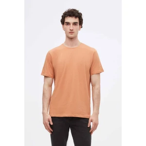 Slim Fit Tarçın Bisiklet Yaka %100 Pamuklu Nefes Alabilen T-shirt 4HC141996753M