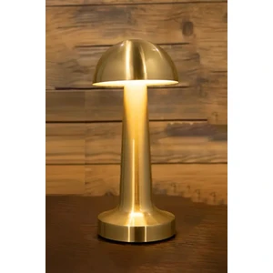 Neo Vista Mantar Model Retro Masa Lambası Gold Renk Dimmerli Şarjlı Dekoratif Dokunmatik