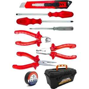 Spech Power 3 Lü Pense Set 3 Lü Tornavida Takımı Elektrik Bandı Falçata+Takım Çanta Set