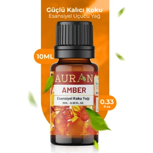 Amber Saf Esansiyel Uçucu Yağ Buhurdanlık Yağı Difüzör Esansı Aromaterapi Ortam Koku Yağı 10ml