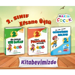 2.sınıf Tüm Dersler Soru Bankası+Çözümlü Problem Kitabı+Okuduğunu Anlama