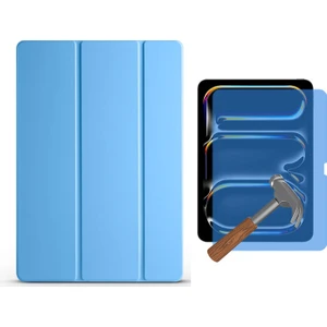 Apple iPad Mini 1 7.9 Inç Kılıf Yatay Standlı Arkası Sert P.c Güçlü Mıknatıslı Smart Kılıf + 9h Temperli Nano Ekran Koruyucu