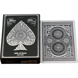 Weather Forecast Jumbo Plastik Su Geçirmez Jumbo Blackjack Iskambil Oyun Kağıdı CIN885SLV