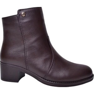 D24KB-1930 Kahve Kadın Deri Bot